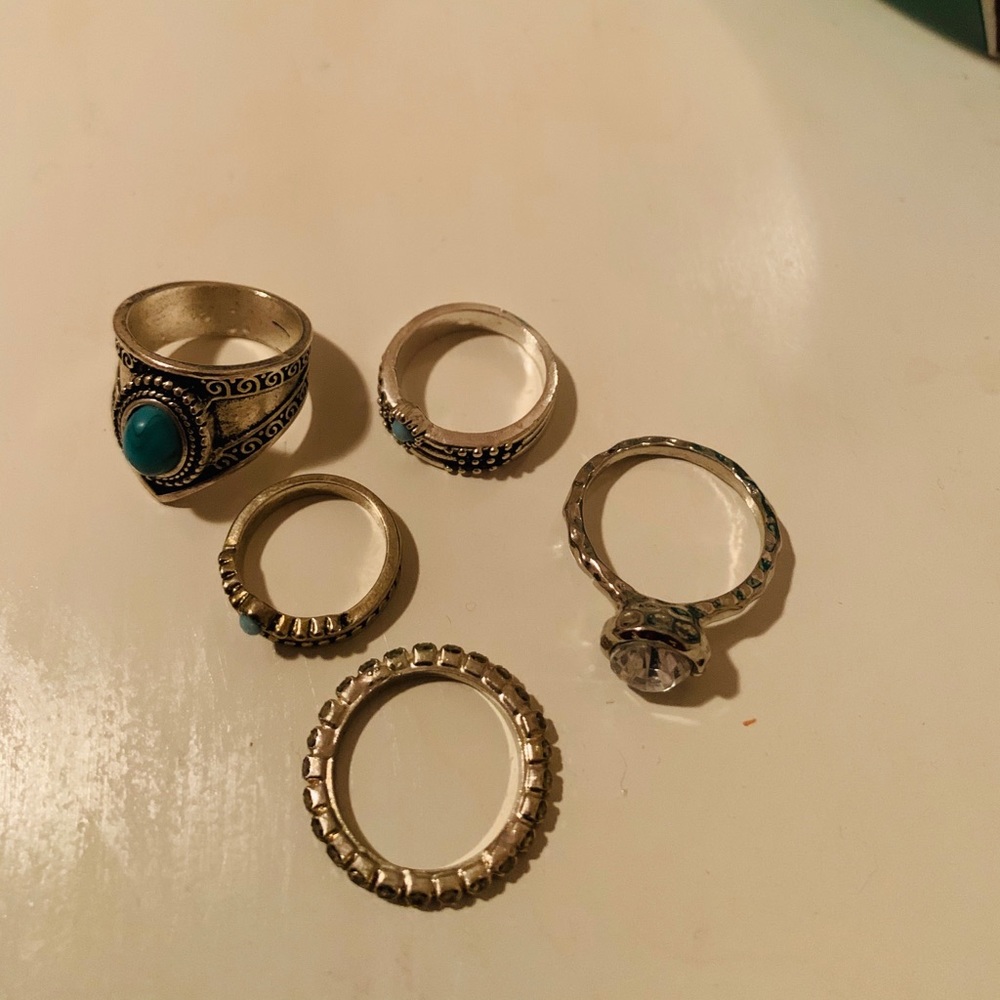 Boho five pc rings! - Picture 2 of 8